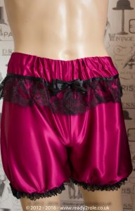 Sissy Burgundy Satin Bloomers – Ask About Colour Choices 6