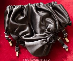 Sissy Satin Panties With Suspender Clips 2