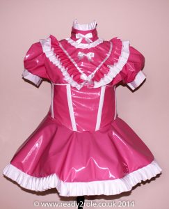 Sissy Candy Cupcake (Pink) PVC Dress With Boned Corset 1