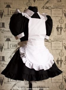 FPJ Full Service Cotton Sissy Maids Dress With Full Apron 1