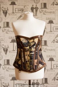 Hand Crafted Steel Boned Steampunk Corset 3