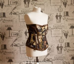 Hand Crafted Steel Boned Steampunk Corset 4