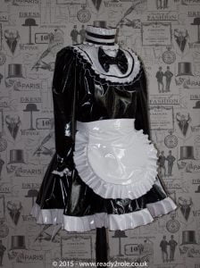 Lucy Locket – Sissy PVC Maids Dress 1